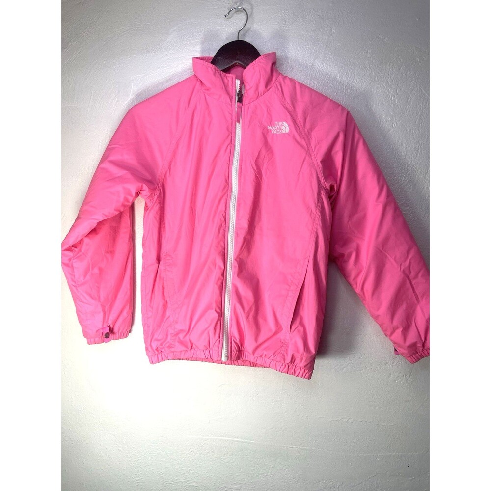 The North Face Girls M 10/12 Pink Winbreaker Jacket Full ZipLight Weight Y2K
